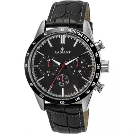 Reloj Radiant EMPIRE STEEL RA411604 Hombre Negro Multifunción