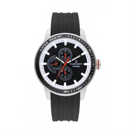 Reloj Radiant RA494702 Hombre Plateado/Gris Silicona