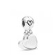 Charm Pandora 797777EN16 mujer plata esmalte negro