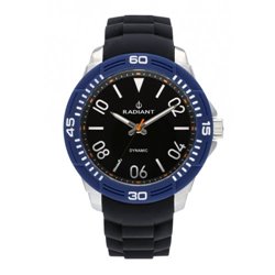 Reloj Radiant RA503602 Hombre Plateado/Gris Silicona