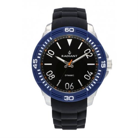 Reloj Radiant RA503602 Hombre Plateado/Gris Silicona