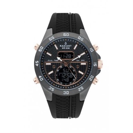 Reloj Radiant RA484703 Hombre Gun metal / smoke Silicona