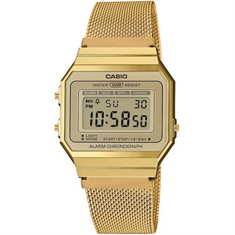 Reloj Casio Retro A700WEMG-9AEF Unisex Dorado Cronómetro