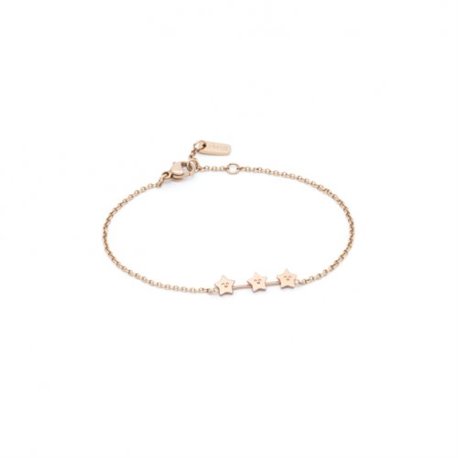 Pulsera SPARKLING Mr Wonderful WJ30204 acero oro rosa mujer