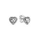 Pendientes Pandora 298427C01 Plata primera ley Mujer Corazones en relieve