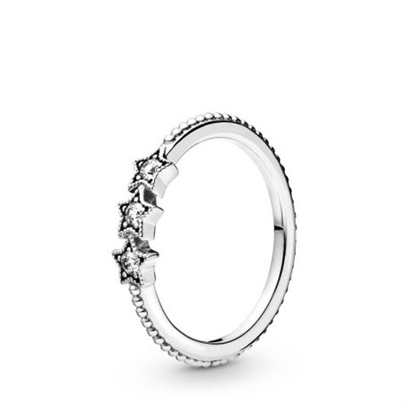 Anillo Pandora 198492C01-54 Plata primera ley Mujer Estrellas Celestiales