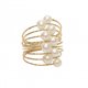 Anillo MagicWire MAGICO ANELLO Mujer oro amarillo y perla blanca