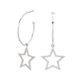 Pendientes Volumen ITEMPORALITY SEA-101-008-02 Mujer Plata