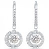 Pendientes Sparkling Dance SWAROVSKI 5504652, blanco, baño de rodio