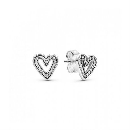 Pendientes Pandora 298685C01 Plata primera ley Mujer Corazones 