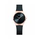 Reloj Bering 12131-162 mujer negro acero Ip rosa