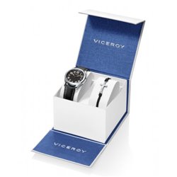 Reloj Viceroy Pack 42397-54 niño negro acero y piel