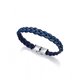 Pulsera azul Viceroy 75182P01013 hombre piel y acero