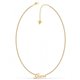 Collar GUESS LOGO POWER UBN79077 acero dorado