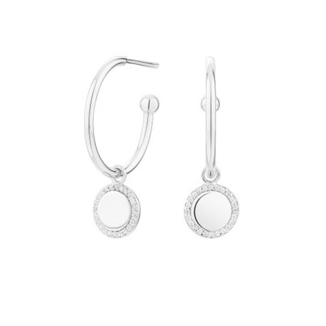 Pendientes Cube Aro Círculo ITEMPORALITY SEA-101-058-UU Mujer plata