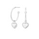 Pendientes Cube Aro Corazón ITEMPORALITY SEA-101-060-UU Mujer plata