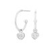 Pendientes Cube Aro Corazón ITEMPORALITY SEA-101-050-UU Mujer plata