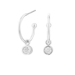 Pendientes Cube Aro Círculo ITEMPORALITY SEA-101-051-UU Mujer plata