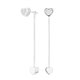 Pendientes Cube Largos Corazón ITEMPORALITY SEA-101-054-UU Mujer plata