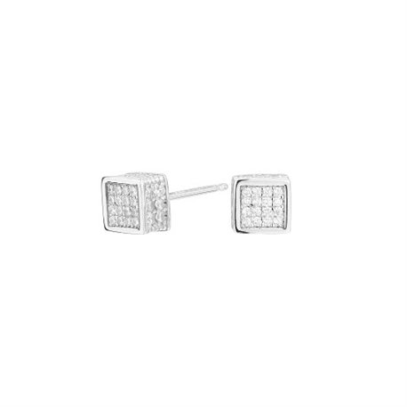 Pendientes Cube Cuadrado ITEMPORALITY SEA-101-047-UU Mujer plata