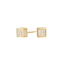 Pendientes Cube Cuadrado ITEMPORALITY SEA-201-047-UU Mujer oro