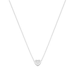 Collar Cube Corazón ITEMPORALITY SNL-101-006-UU Mujer plata