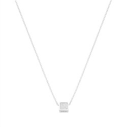 Collar Cube ITEMPORALITY SNL-101-007-UU Mujer plata