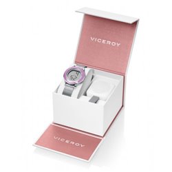 Pack Reloj+Altavoz SWEET VICEROY 401116-00 niña acero rosa