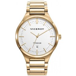 Reloj Viceroy GRAND 471237-07 hombre titanio IP dorado