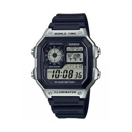 Reloj Casio AE-1200WH-1CVEF hombre negro silicona.