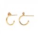 Pendientes P DE PAOLA Libelulle Gold AR01-212-U mujer plata piedras color