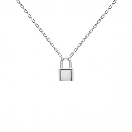 Collar P D PAOLA BOND SILVER CO02-086-U Mujer plata 