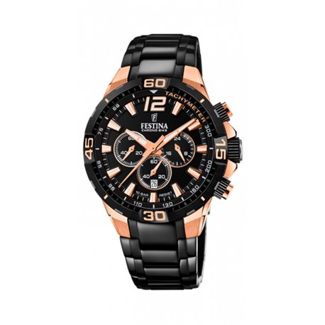 Reloj Festina Chrono Bike F20525/1 hombre IP negro rosé