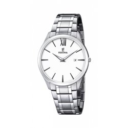 Reloj Festina F6832/1 hombre acero plateado.