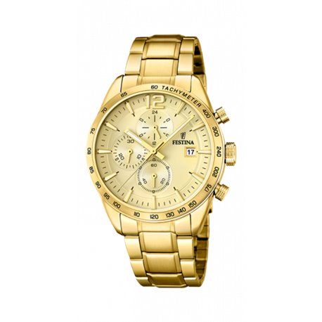 Reloj Festina PRESTIGE F20266/1  Hombre Acero Dorado.