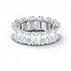 Anillo Swarovski Vittore Wide 5572689 mujer blanco baño de rodio