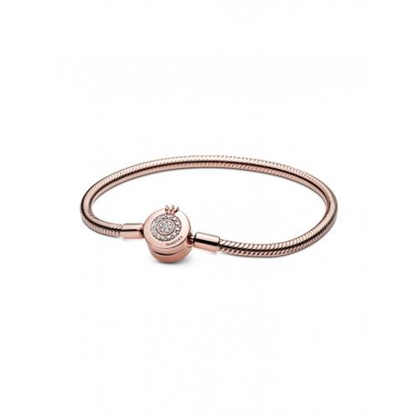 Pulsera Pandora 589046C01-18 Corona Chispeante Rosé