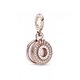 Charm colgante Corona PANDORA 789055C01 mujer plata Rosé