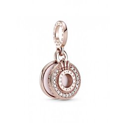 Charm colgante Corona PANDORA 789055C01 mujer plata Rosé