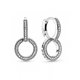 Pendientes Pandora doble aro Brillantes 299052C01 plata