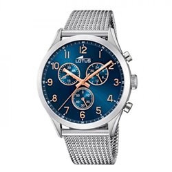 Reloj LOTUS MINIMALIST 18637/3 acero hombre azul