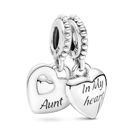 Charm colgante Pandora Doble Tía y Sobrina 799188C00 mujer plata