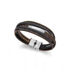 Pulsera Viceroy MAGNUM 75243P09011 hombre piel y acero