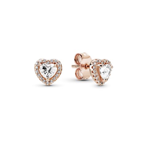 Pendientes Pandora Corazón Elevado Brillante 288427C01 mujer rosé