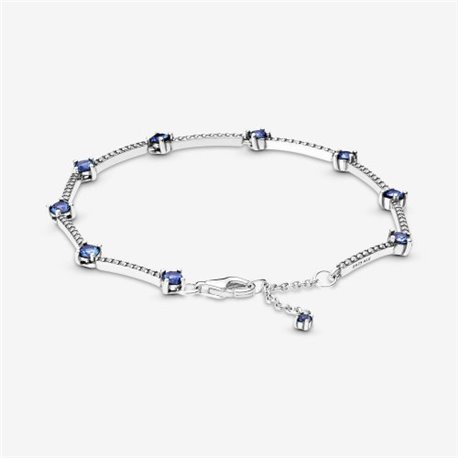 Pulsera Pandora de líneas de pavé brillante 599217C01-16 mujer