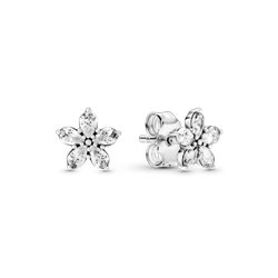 Pendientes Pandora Copos de Nieve 299239C01 mujer plata