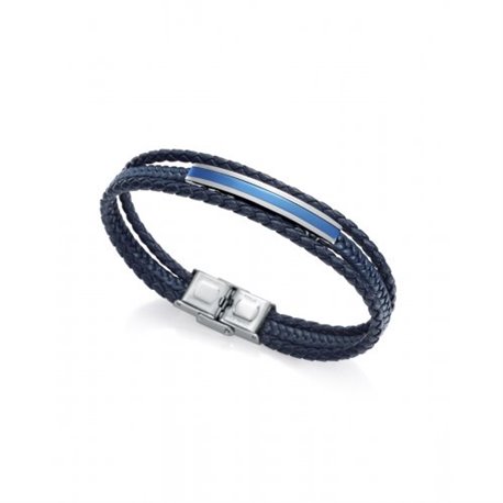 Pulsera Viceroy Magnum 15080P01013 hombre piel azul