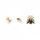 Set de tres pendientes BU01-004-U gold mujer