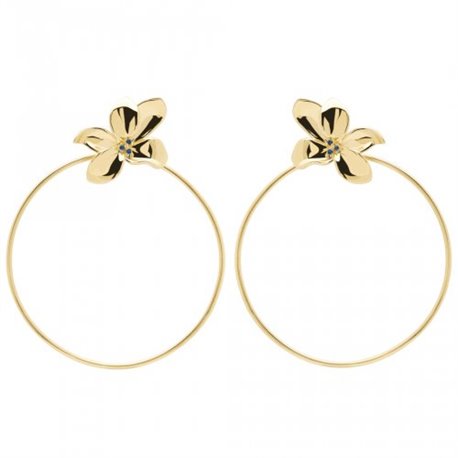 Pendientes Blossom P D PAOLA AR01-182-U Mujer plata en dorado circonita.