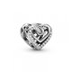 Charm Pandora Corazones Brillantes Entrelazados 799270C01 plata 